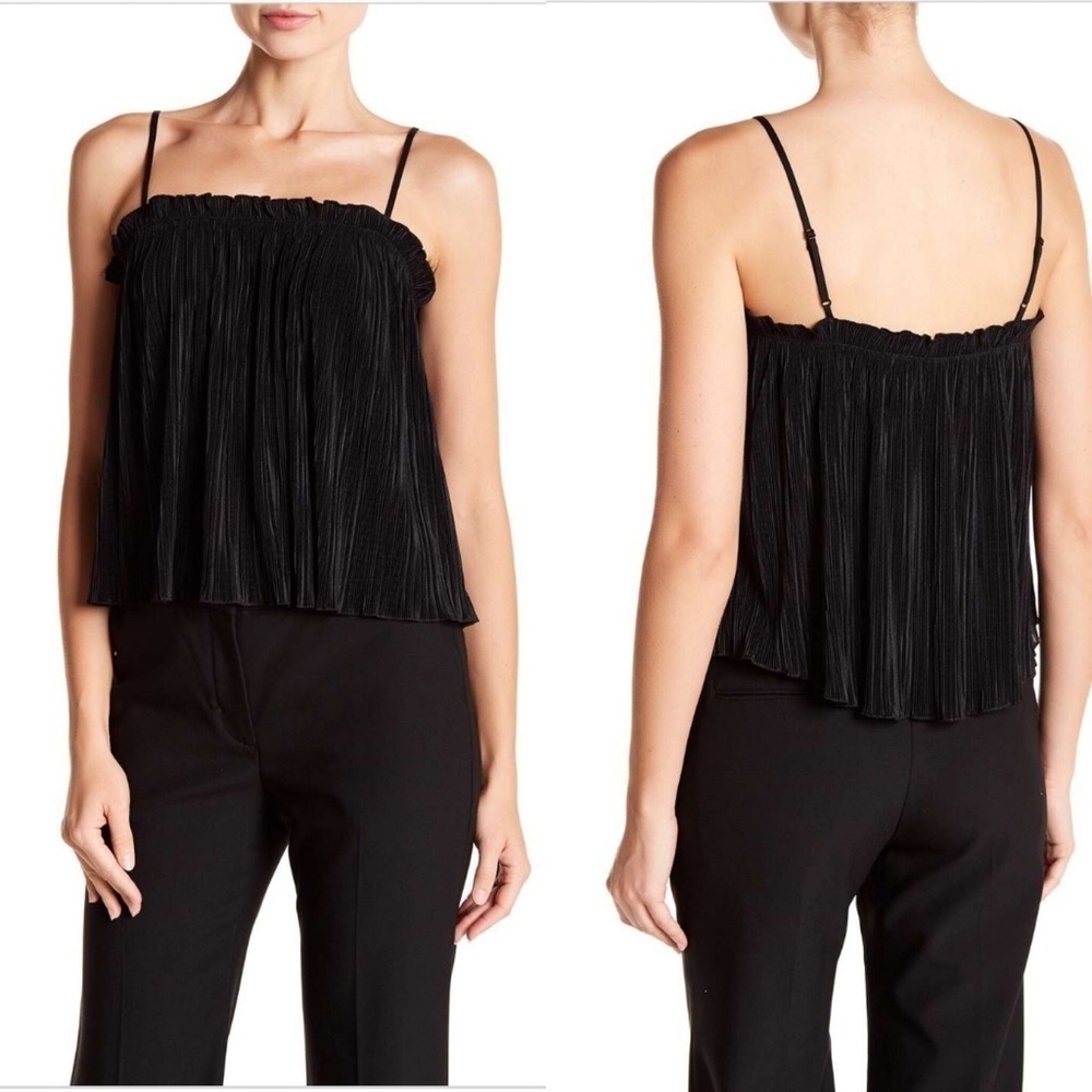 Madewell Nicole pleated tank - black